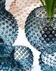 Hobnail Globe Vase 18 cm Steel blue