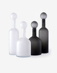 Bubbles & Bottles Matt And Set 4 - Black