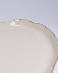 Platter Elongated - Higher Ruff Rims | Gold
