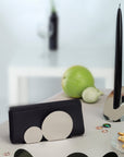 Candleholder with candle - C011 N/B/R