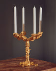 Drip Candle Holder 4 arms | Gold
