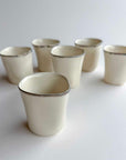 Silver line cup 150ml (Set of 6)