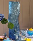 Vase Tree Log M - Dark blue