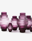 Candleholder Steps - Dark purple