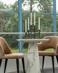 Candle Holder Folding Graphite Round M - Dark grey