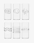 set 6 pcs longdrink assorted