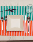 Pack Of 4 Tropical Placemats | Rojo y verde