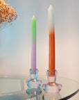 Pack Of 2 Mushroom Candle Holders | Light Blue