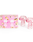 Pack Of 2 Mushroom Candle Holders | Pink