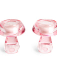 Pack Of 2 Mushroom Candle Holders | Pink