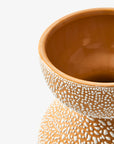 Vase Boolb Dots Orange M