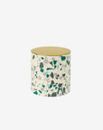 Soy wax concrete candle XL with brass cover | Terrazzo