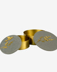 Set of 2 brass boxes | Grey