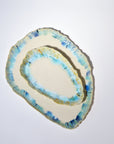 Set Blue / Sand - L (38*30cm) + XS deep tray (24*13cm)