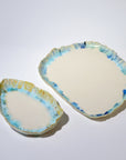 Set Blue / Sand - L (38*30cm) + XS deep tray (24*13cm)