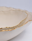 Serving Bowl - Ruff Rim | Alienistic Gold line