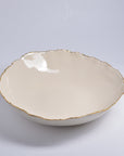 Serving Bowl - Ruff Rim | Alienistic Gold line