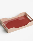 Lacquered Tray - Swell, Maroon/Pink L