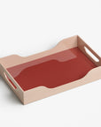 Lacquered Tray - Swell, Maroon/Pink L
