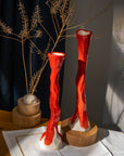 Candle Holders - Textured - Alienistic | Red Scarlet