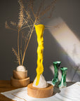 Candle Holders - Textured - Alienistic | Lemon Yellow