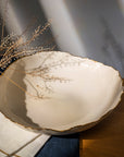 Serving Bowl - Ruff Rim | Alienistic Gold line