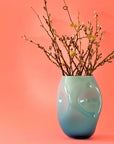 Squeeze Opal Vase Aquamarine