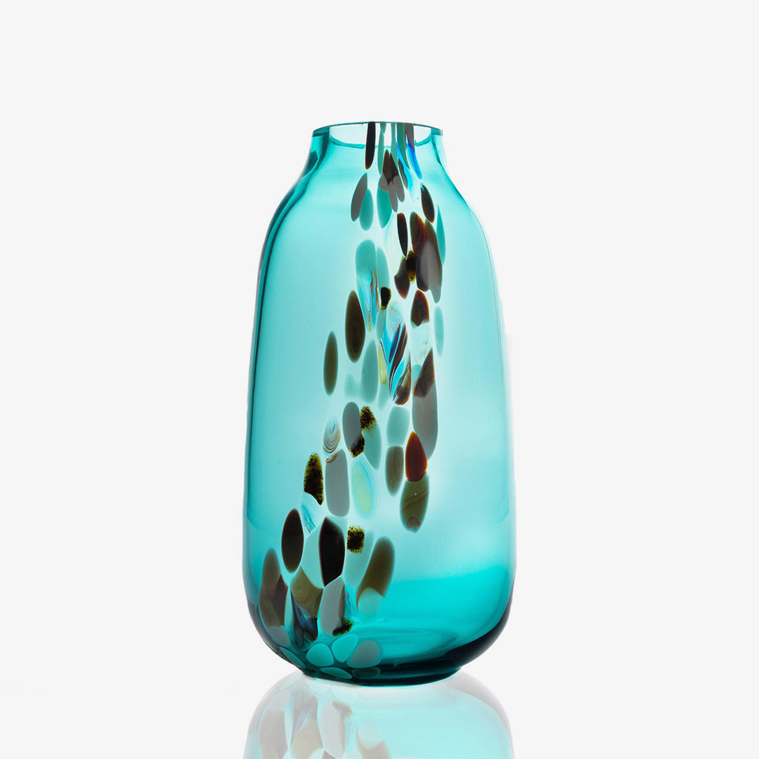 Confetti Vase Side Amalfi Blue