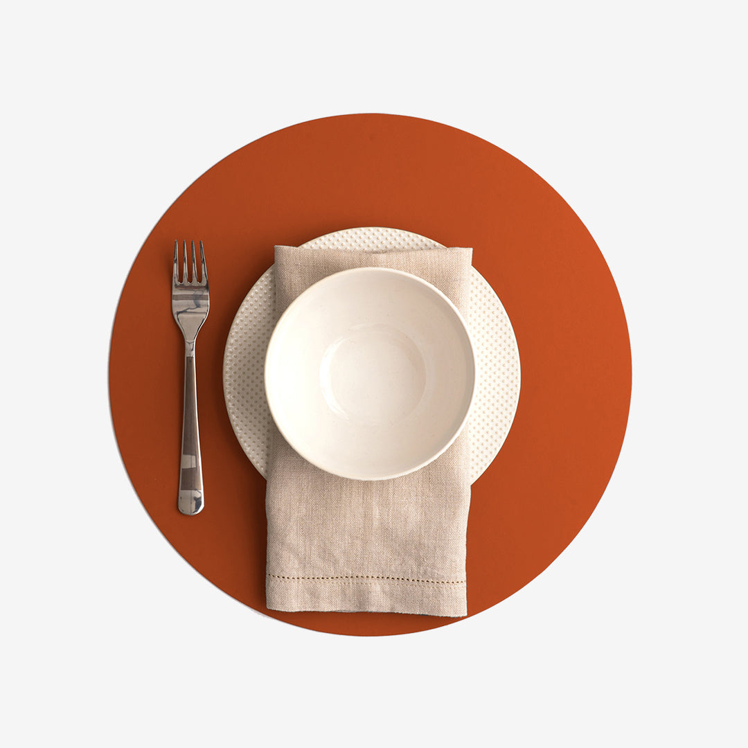 Ruca Round Placemat | Mattone