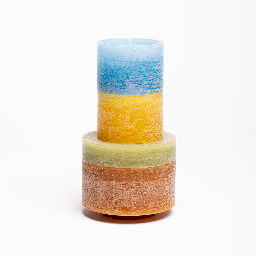 CANDLE STACK 04 | Brown &amp; Blue