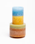 CANDLE STACK 04 | Brown & Blue