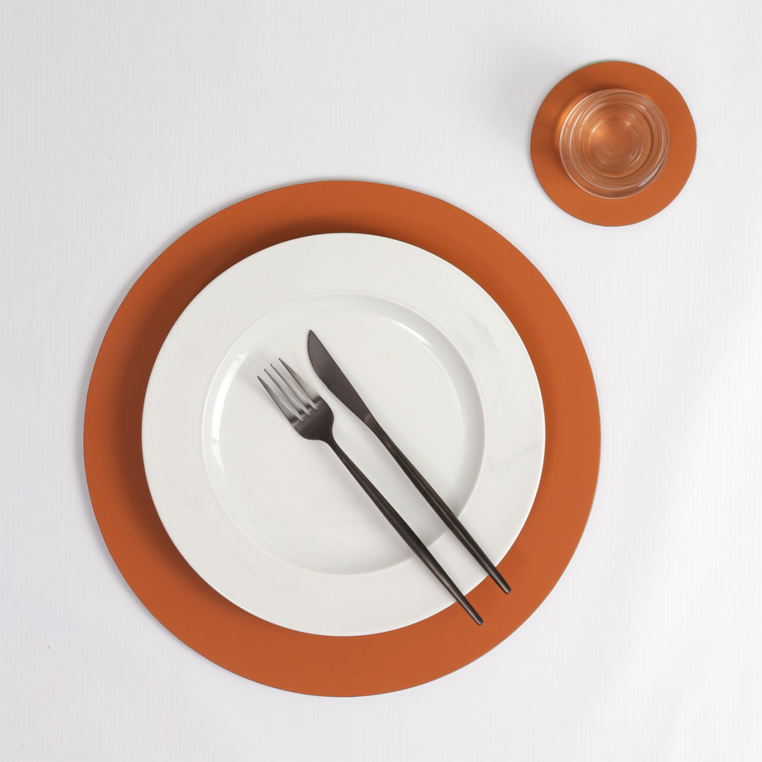 Ruca Round Placemat | Mattone