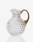 Paris Hobnail Jug 2L Crystal + Gold