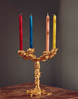 Drip Candle Holder 4 arms | Gold