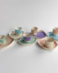 Pastel plate (set of 6)