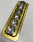 Ramadan brass tray with 6 bowls (40cm)