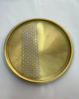 Brass tray thin edge (35cm) with half design