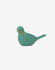 Concrete birds with brass leaf | Green