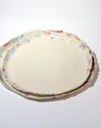 Serving round plate - Blue / Pink