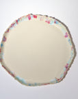 Serving round plate - Blue / Pink