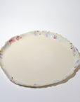 Serving round plate - Blue / Pink