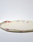 Serving round plate - Blue / Pink