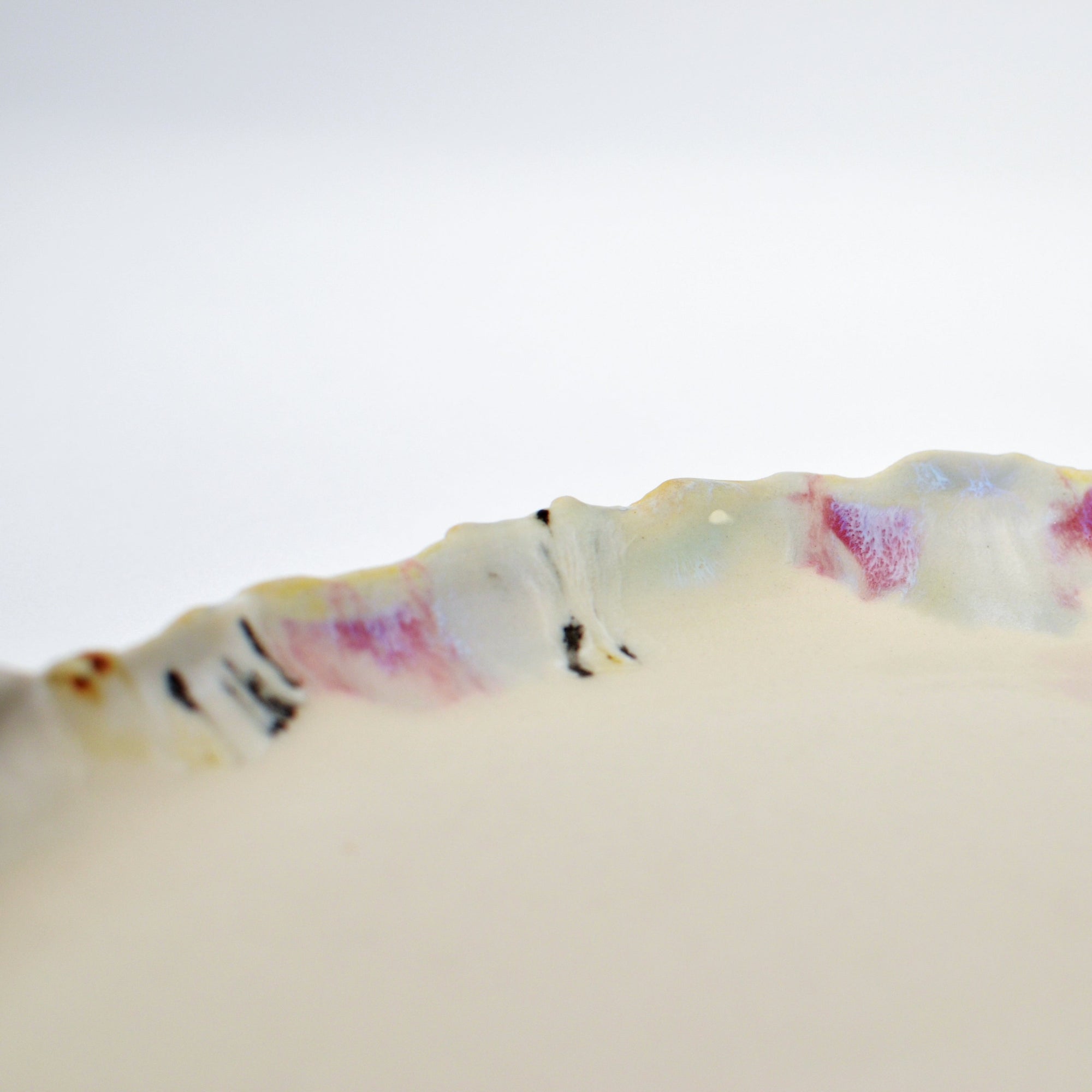 Serving round plate - Blue / Pink