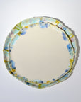 Serving round plate - Blue / Green