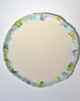 Serving round plate - Blue / Green