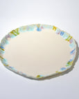 Serving round plate - Blue / Green