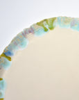 Serving round plate - Blue / Green