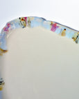 Serving elongated plate - Pink / Blue - XL - (38*30cm)