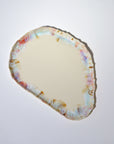 Serving elongated plate - Light blue / Pink - L - (34*26cm)