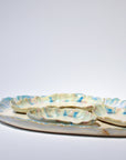 Set Blue green XXL (44*30cm) + 3plates (2*10*13cm)+(1*14*21cm)